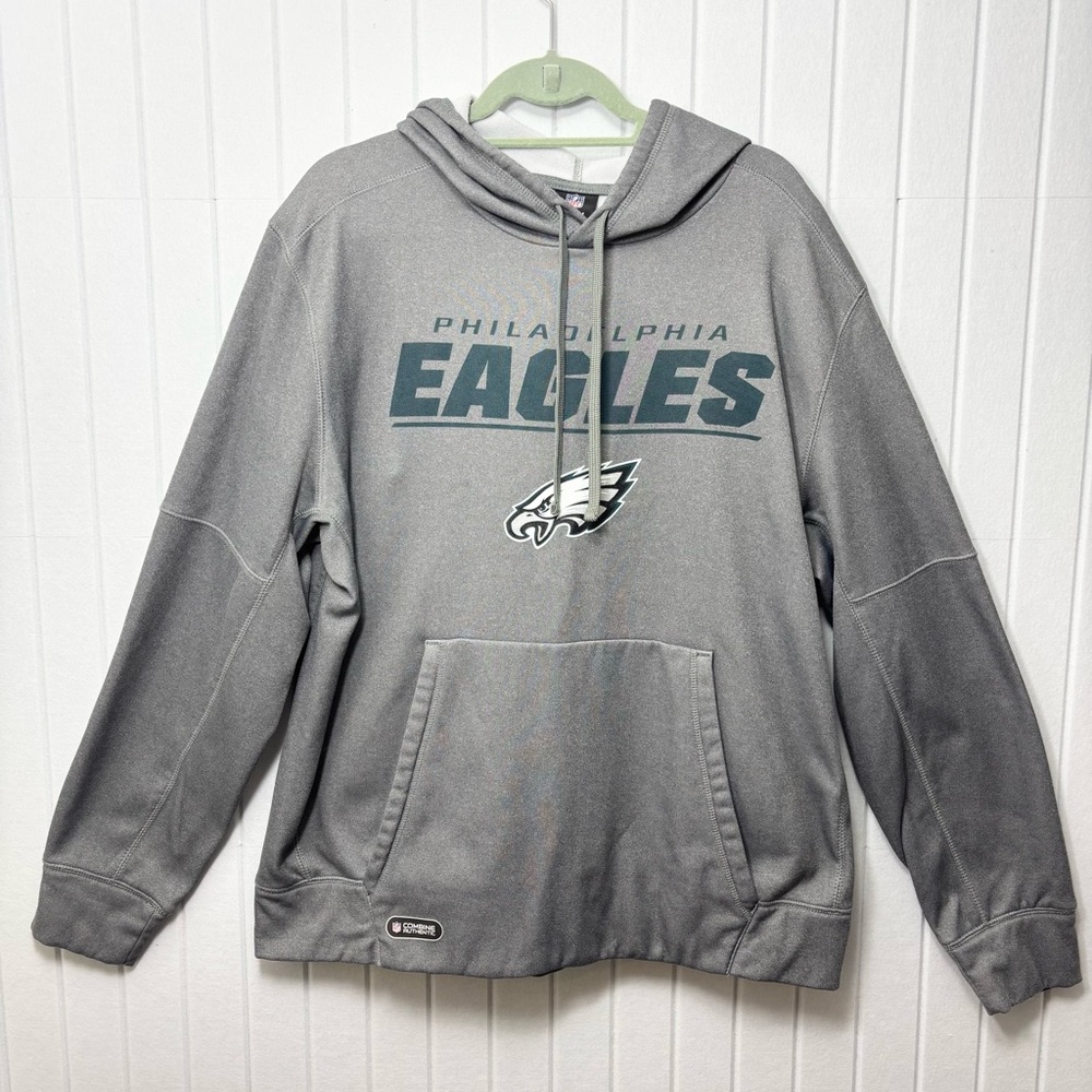 NFL Philadelphia Eagles Combine Authentic Gray Hoodie Size XXL